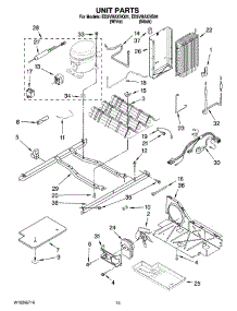 09 - Unit Parts parts for Whirlpool Refrigerator ED5VHAXVB01 from AppliancePartsPros.com