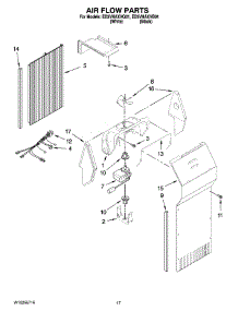 10 - Air Flow Parts parts for Whirlpool Refrigerator ED5VHAXVB01 from AppliancePartsPros.com