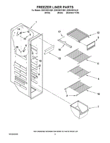 04 - Freezer Liner Parts parts for Whirlpool Refrigerator ED5VHEXVL01 from AppliancePartsPros.com