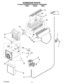 12 - Icemaker Parts, Optional Parts (Not Included) parts for Whirlpool Refrigerator ED5CHQXVQ01 from AppliancePartsPros.com