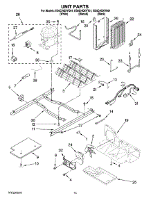 09 - Unit Parts parts for Whirlpool Refrigerator ED5CHQXVT01 from AppliancePartsPros.com
