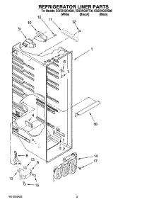 02 - Refrigerator Liner Parts parts for Whirlpool Refrigerator ED5CHQXVT00 from AppliancePartsPros.com