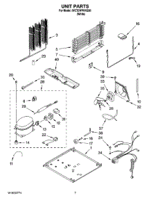 04 - Unit Parts parts for Whirlpool Refrigerator 8VET2WPKKQ06 from AppliancePartsPros.com
