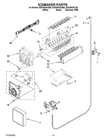 12 - Icemaker Parts, Optional Parts (Not Included) parts for Whirlpool Refrigerator ED5HHAXVL02 from AppliancePartsPros.com