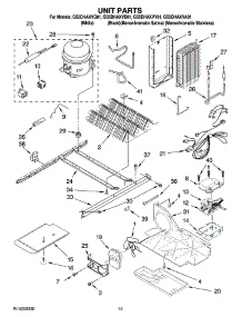 09 - Unit Parts parts for Whirlpool Refrigerator GS5DHAXVQ01 from AppliancePartsPros.com