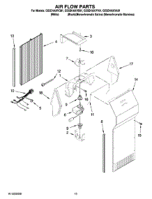 11 - Air Flow Parts, Optional Parts (Not Included) parts for Whirlpool Refrigerator GS5DHAXVQ01 from AppliancePartsPros.com