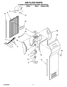 10 - Air Flow Parts parts for Whirlpool Refrigerator ED5HVEXVQ02 from AppliancePartsPros.com