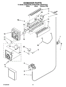 12 - Icemaker Parts, Optional Parts (Not Included) parts for Whirlpool Refrigerator ED5HVEXVQ02 from AppliancePartsPros.com