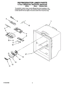 02 - Refrigerator Liner Parts parts for Whirlpool Refrigerator GB9SHDXVS00 from AppliancePartsPros.com