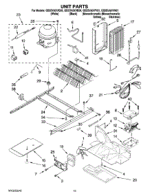 09 - Unit Parts parts for Whirlpool Refrigerator GS5SVAXVA01 from AppliancePartsPros.com