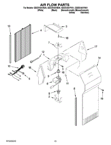 11 - Air Flow Parts, Optional Parts (Not Included) parts for Whirlpool Refrigerator GS5SVAXVA01 from AppliancePartsPros.com
