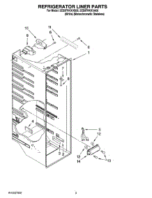 02 - Refrigerator Liner Parts parts for Whirlpool Refrigerator 5ED2FHKXVQ00 from AppliancePartsPros.com