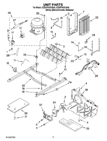 08 - Unit Parts parts for Whirlpool Refrigerator 5ED2FHKXVQ00 from AppliancePartsPros.com
