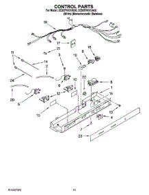 09 - Control Parts, Optional Parts (Not Included) parts for Whirlpool Refrigerator 5ED2FHKXVQ00 from AppliancePartsPros.com