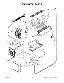 11 - Icemaker Parts parts for Whirlpool Refrigerator GS6NHAXVY01 from AppliancePartsPros.com