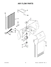 09 - Air Flow Parts parts for Whirlpool Refrigerator GS6NHAXVY01 from AppliancePartsPros.com