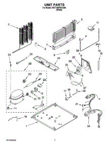 04 - Unit Parts parts for Whirlpool Refrigerator 8VET0WPKKQ06 from AppliancePartsPros.com
