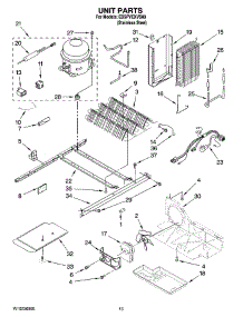 09 - Unit Parts parts for Whirlpool Refrigerator ED5PVEXVS00 from AppliancePartsPros.com