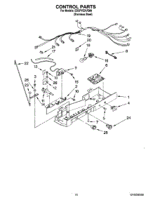 11 - Control Parts parts for Whirlpool Refrigerator ED5PVEXVS00 from AppliancePartsPros.com