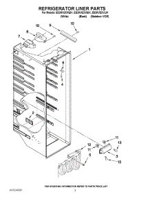 02 - Refrigerator Liner Parts parts for Whirlpool Refrigerator ED2KVEXVB01 from AppliancePartsPros.com