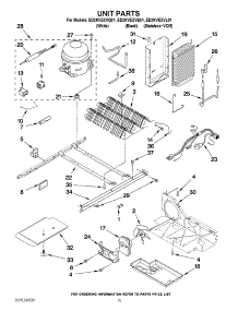 09 - Unit Parts parts for Whirlpool Refrigerator ED2KVEXVL01 from AppliancePartsPros.com