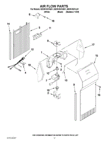 10 - Air Flow Parts parts for Whirlpool Refrigerator ED2KVEXVQ01 from AppliancePartsPros.com