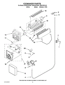12 - Icemaker Parts parts for Whirlpool Refrigerator ED2KVEXVQ01 from AppliancePartsPros.com