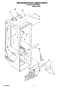 02 - Refrigerator Liner Parts parts for Whirlpool Refrigerator ED5FVGXVS00 from AppliancePartsPros.com
