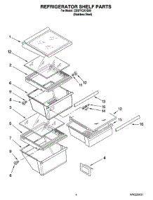 03 - Refrigerator Shelf Parts parts for Whirlpool Refrigerator ED5FVGXVS00 from AppliancePartsPros.com