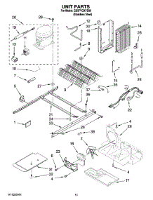 09 - Unit Parts parts for Whirlpool Refrigerator ED5FVGXVS00 from AppliancePartsPros.com
