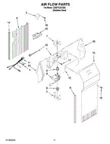 10 - Air Flow Parts parts for Whirlpool Refrigerator ED5FVGXVS00 from AppliancePartsPros.com
