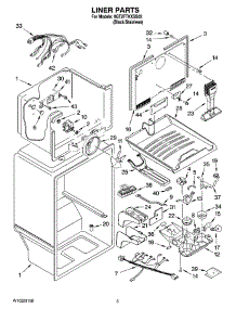 03 - Liner Parts parts for Whirlpool Refrigerator 8GT2FTKXSS02 from AppliancePartsPros.com