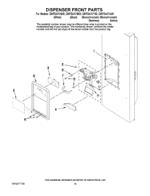 08 - Dispenser Front Parts parts for Whirlpool Refrigerator GI0FSAXVA00 from AppliancePartsPros.com
