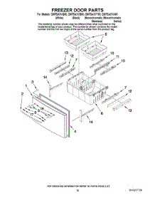 09 - Freezer Door Parts parts for Whirlpool Refrigerator GI0FSAXVA00 from AppliancePartsPros.com