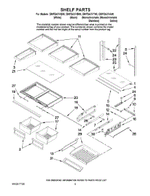 03 - Shelf Parts parts for Whirlpool Refrigerator GI0FSAXVB00 from AppliancePartsPros.com