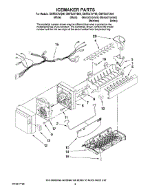 05 - Icemaker Parts parts for Whirlpool Refrigerator GI0FSAXVB00 from AppliancePartsPros.com