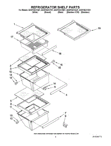 03 - Refrigerator Shelf Parts parts for Whirlpool Refrigerator ED2FHEXVT01 from AppliancePartsPros.com