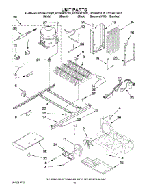09 - Unit Parts parts for Whirlpool Refrigerator ED2FHEXVQ01 from AppliancePartsPros.com