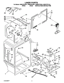 02 - Liner Parts parts for Whirlpool Refrigerator GR9FHTXVL01 from AppliancePartsPros.com