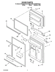 02 - Door Parts parts for Whirlpool Refrigerator ER2MHKXPL08 from AppliancePartsPros.com