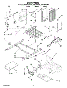 09 - Unit Parts parts for Whirlpool Refrigerator ED2CHQXVQ01 from AppliancePartsPros.com