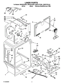 02 - Liner Parts parts for Whirlpool Refrigerator GR2FHTXVB01 from AppliancePartsPros.com