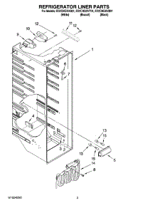02 - Refrigerator Liner Parts parts for Whirlpool Refrigerator ED2CHQXVB01 from AppliancePartsPros.com
