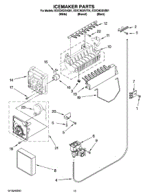 12 - Icemaker Parts, Optional Parts (Not Included) parts for Whirlpool Refrigerator ED2CHQXVB01 from AppliancePartsPros.com