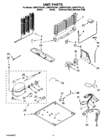 05 - Unit Parts parts for Whirlpool Refrigerator GR9FHTXVS01 from AppliancePartsPros.com