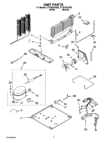 04 - Unit Parts parts for Whirlpool Refrigerator ET1PHKXPT08 from AppliancePartsPros.com