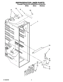 02 - Refrigerator Liner Parts parts for Whirlpool Refrigerator ED5JHEXTQ10 from AppliancePartsPros.com