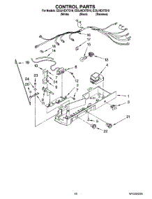 11 - Control Parts parts for Whirlpool Refrigerator ED5JHEXTQ10 from AppliancePartsPros.com