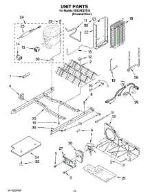 09 - Unit Parts parts for Whirlpool Refrigerator ED5LHEXTD10 from AppliancePartsPros.com