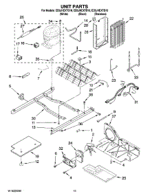 09 - Unit Parts parts for Whirlpool Refrigerator ED5JHEXTS10 from AppliancePartsPros.com